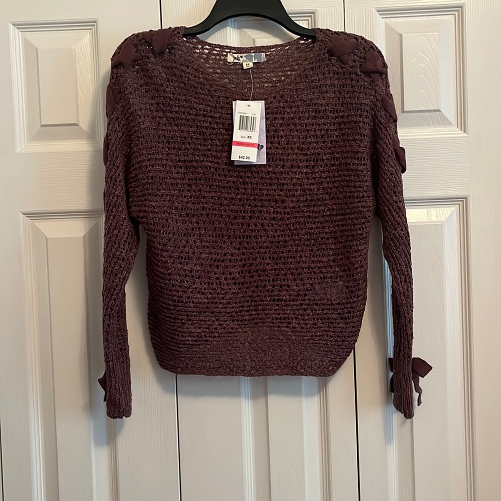 XS brown Jolt sweater